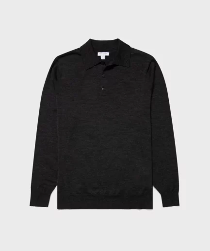 Sunspel Merino Wool Polo Shirt