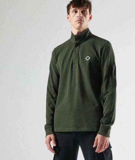 Ma. Strum Long Sleeve Funnel Neck Polo