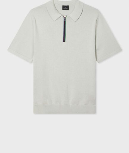 Paul Smith Sports Strip 1/2 Zip Knitted Polo