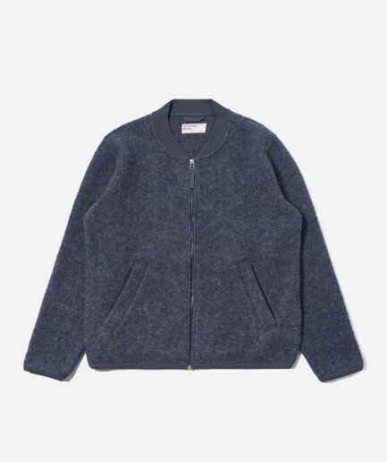Universal Works Wool Fleece Zip Bomber