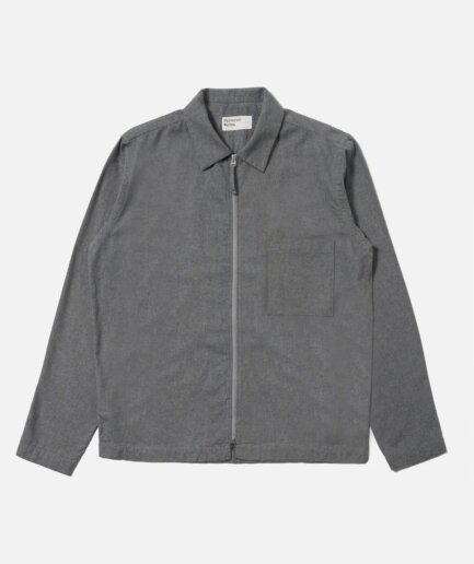 Universal Works Brushed Flannel Zip Shirt