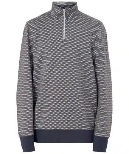 Paul Smith Patterned Half Zip Sweat