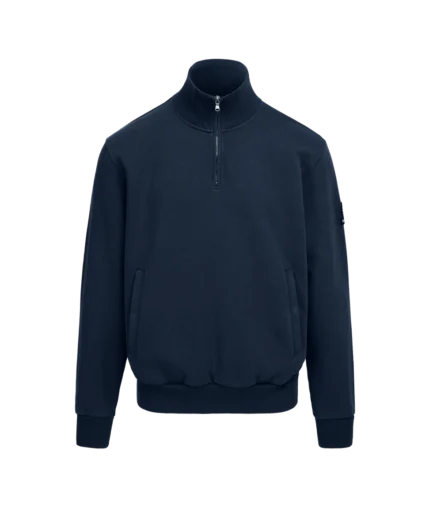 Sandbanks Quarter Zip Logo Sweatshirt