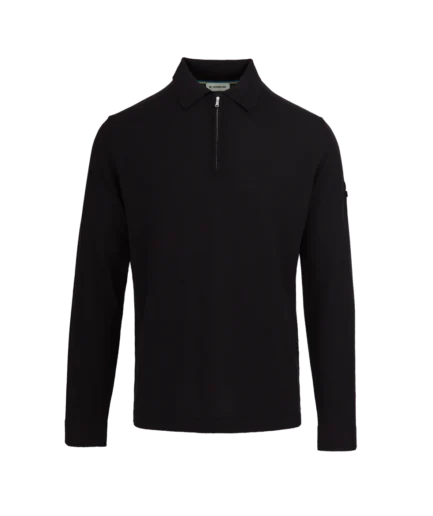 Sandbanks Merino Zip Polo Shirt