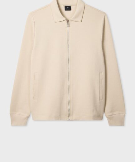 Paul Smith Double Face Jersey Zip Front Sweatshirt