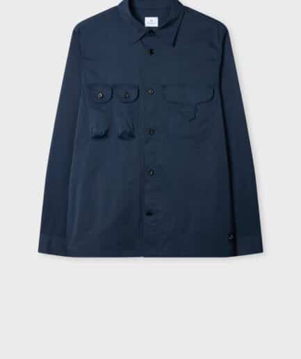 Paul Smith Technical Cotton-blend Patch-pocket Shirt