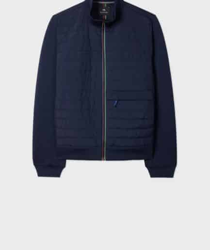 Paul Smith Quilted Mixed Media Jacket