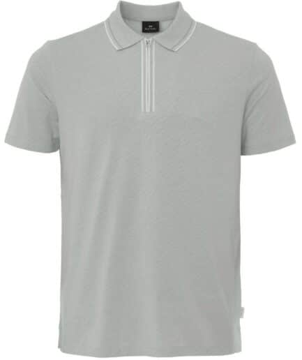 Paul Smith Jacquard Zip Neck Polo Shirt