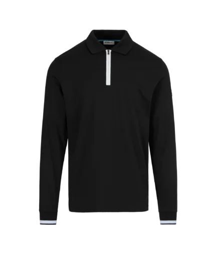 Sandbanks L/S Silicone Zipped Polo
