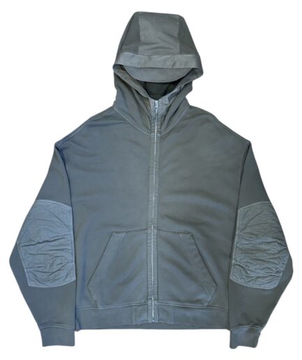 Ten C Garment Dyed Zipped Hoodie